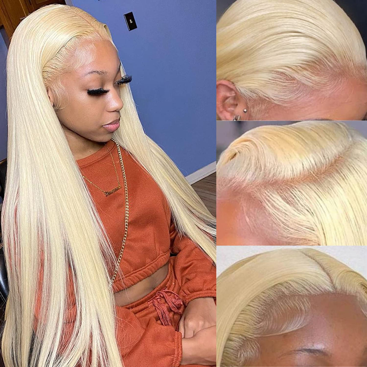 Myecool 30 Inch 613 Lace Front Wig front view