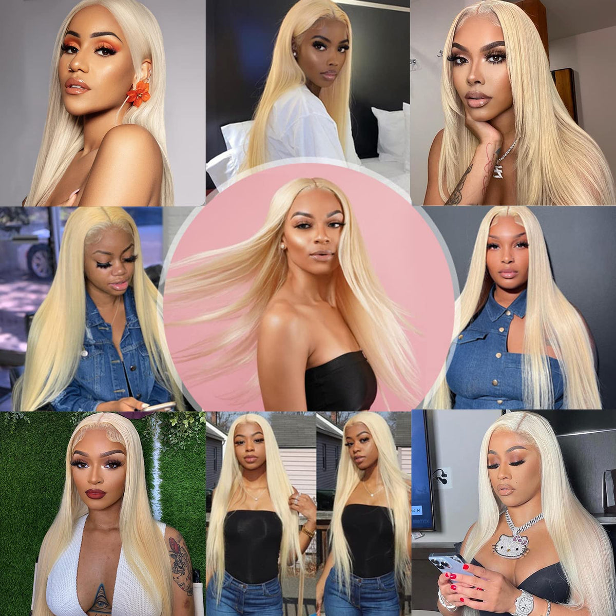 Myecool 30 Inch 613 Lace Front Wig in a lifestyle setting