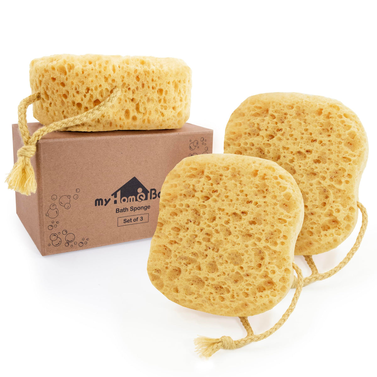 myHomeBody Bath Sponge large foam loofah front view