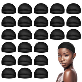 MYKURS black wig cap front view