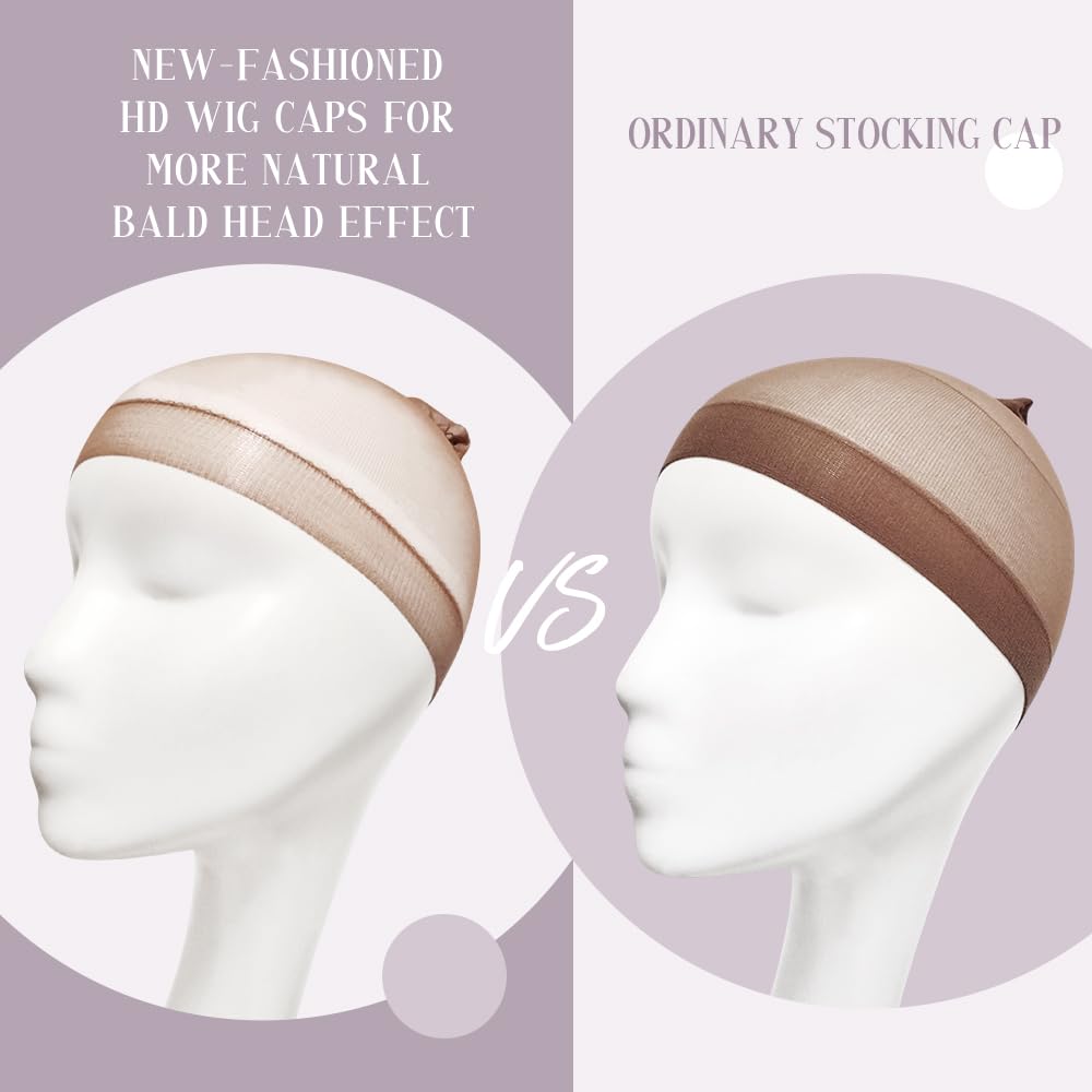 MYKURS HD Wig Cap showing breathable material