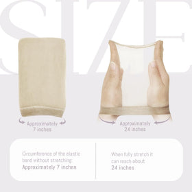 MYKURS Transparent Wig Caps packaging with 24 pieces