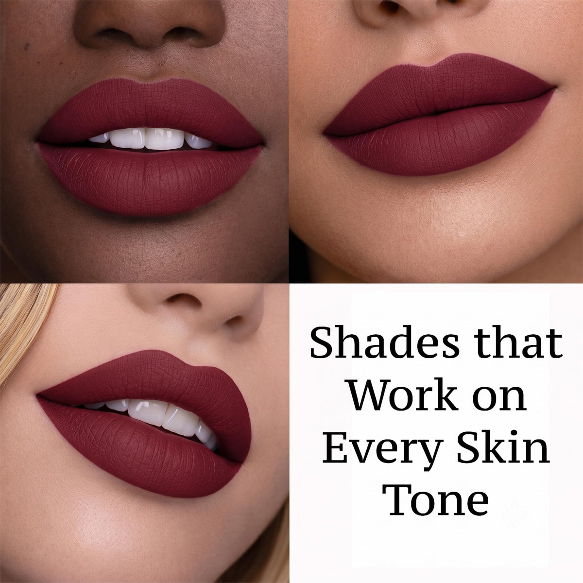 Mynena Burgundy Red Matte Liquid Lipstick Emma packaging