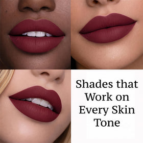 Mynena Burgundy Red Matte Liquid Lipstick Emma packaging