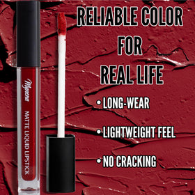 Mynena Elle Liquid Lipstick Classic Red side view