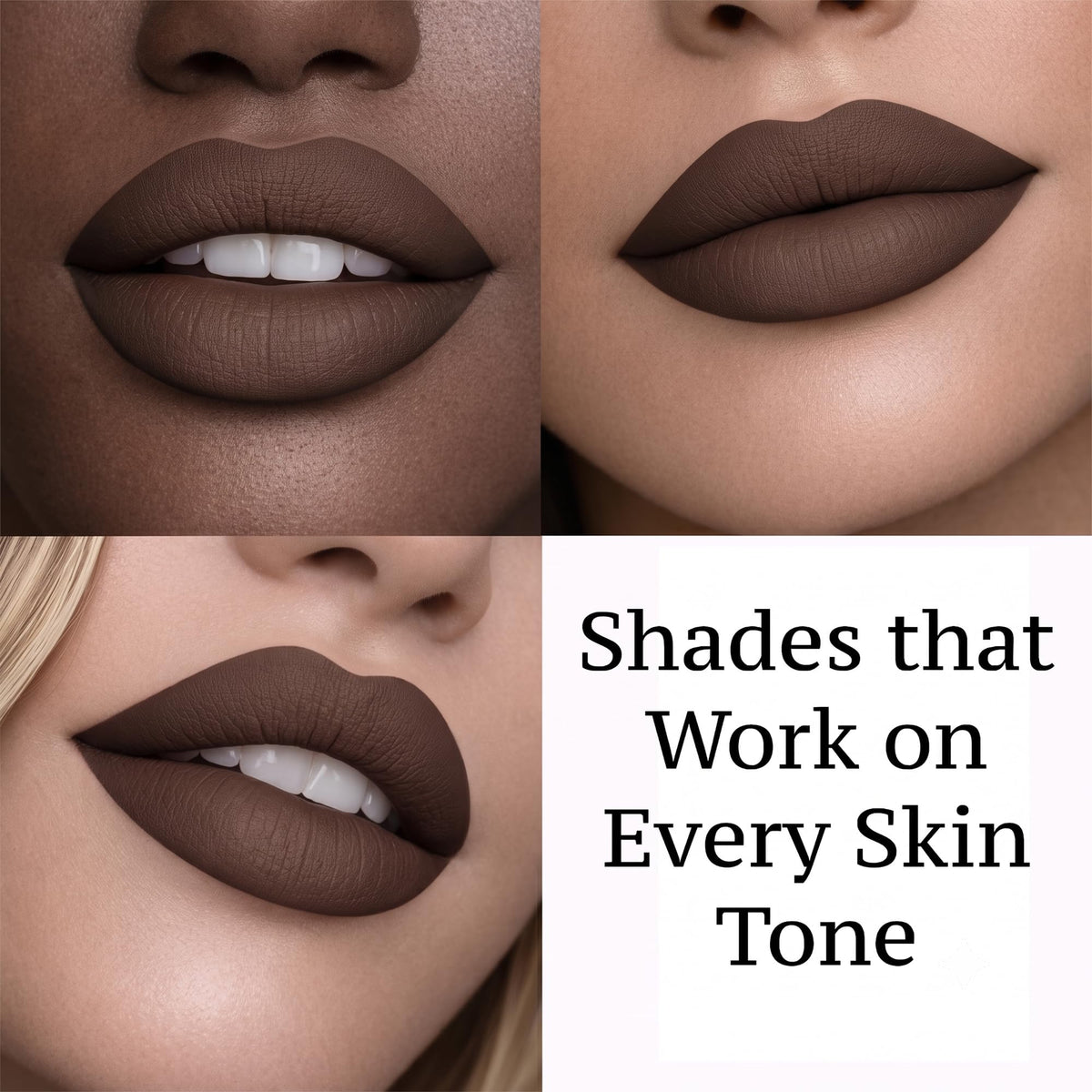 Mynena Hydrating Warm Brown Matte Liquid Lipstick Cyndia applicator close-up