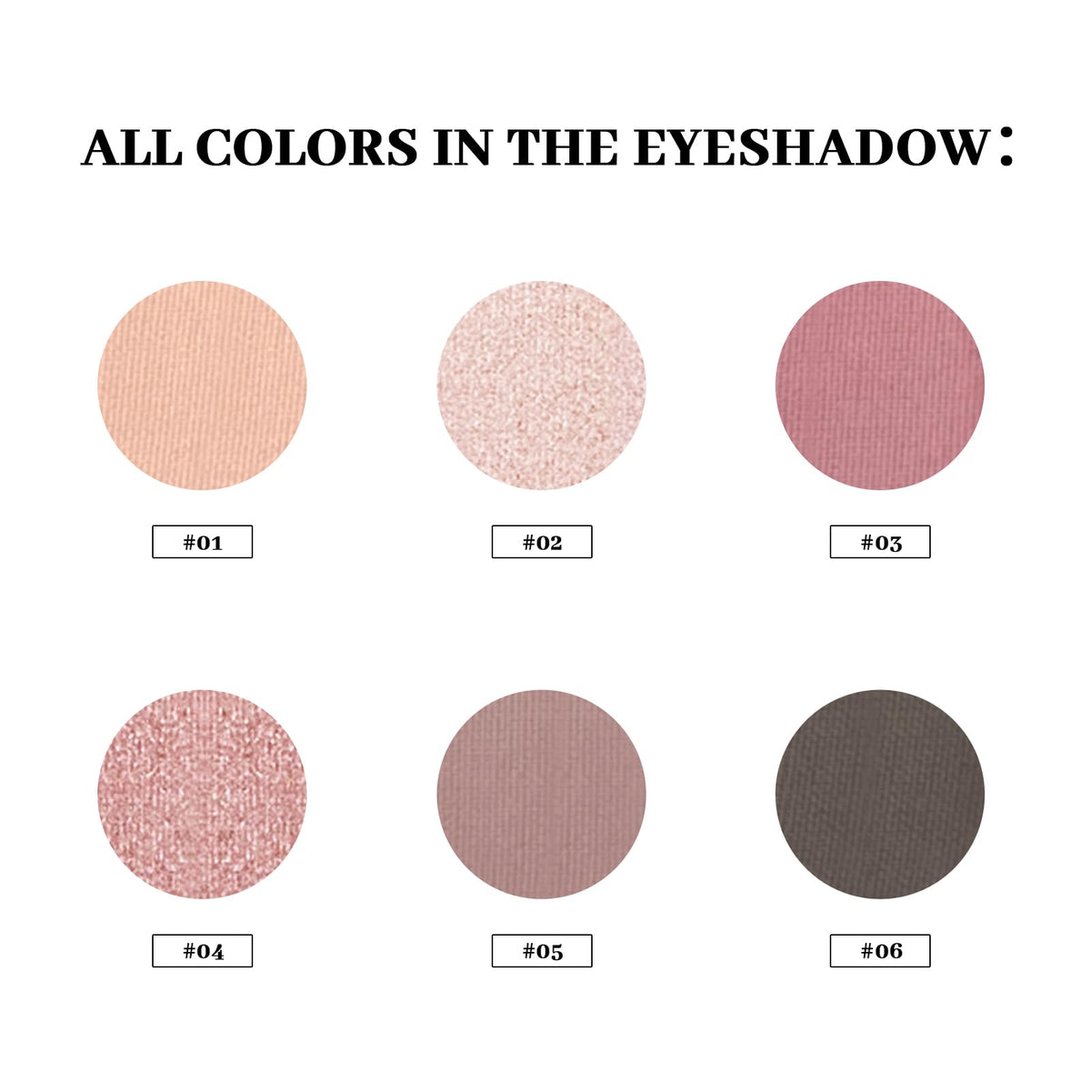 MYSTER ROSEY Mini Eyeshadow Palette open view displaying matte and shimmer finishes