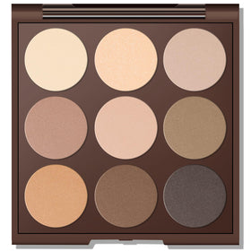 MYSTER ROSEY Neutral Eyeshadow Palette front view showing 9 shades