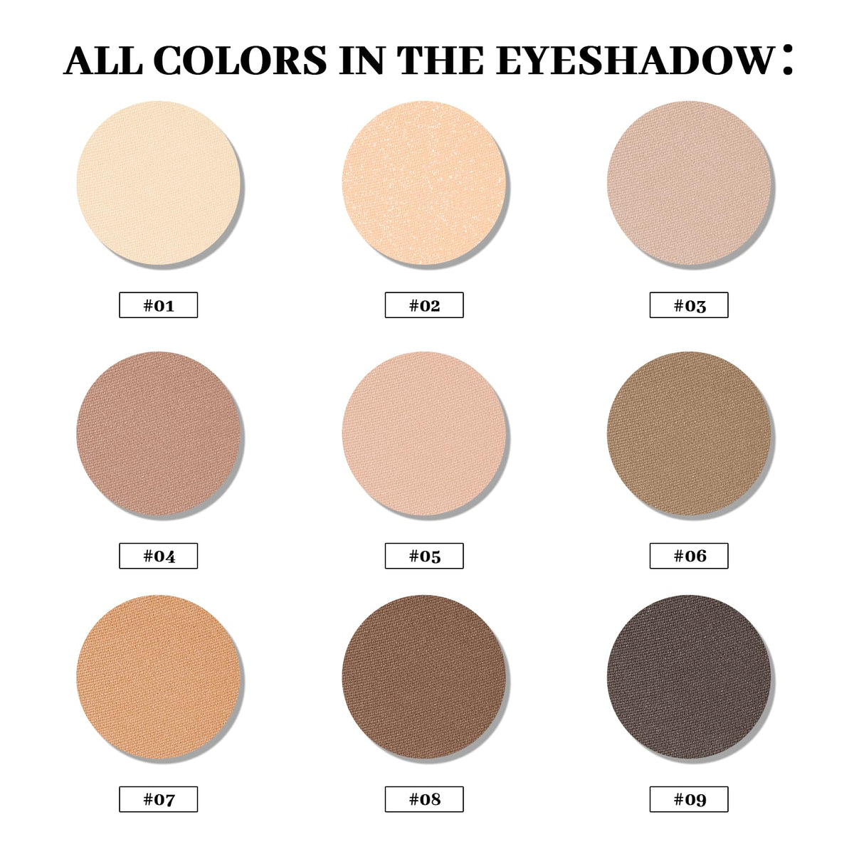 MYSTER ROSEY Neutral Eyeshadow Palette open with mirror and shades visible