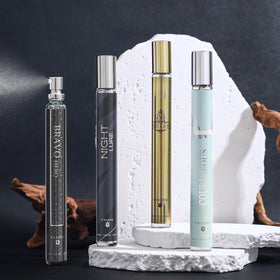 MZANK Cologne for Men 4 Pack close-up of scent notes