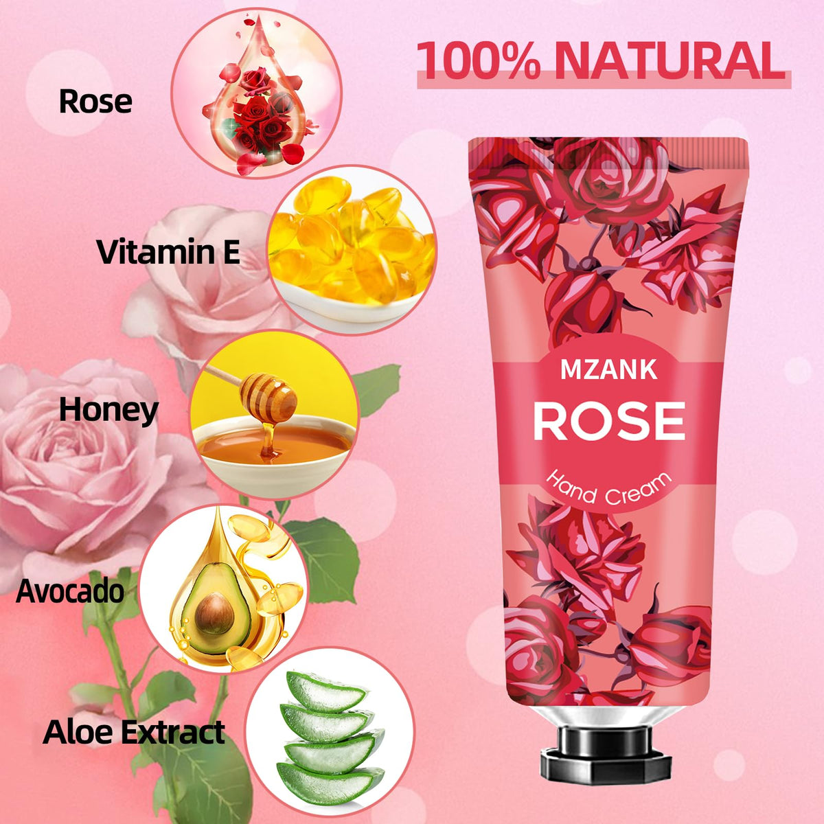MZANK hand cream set featuring travel size tubes