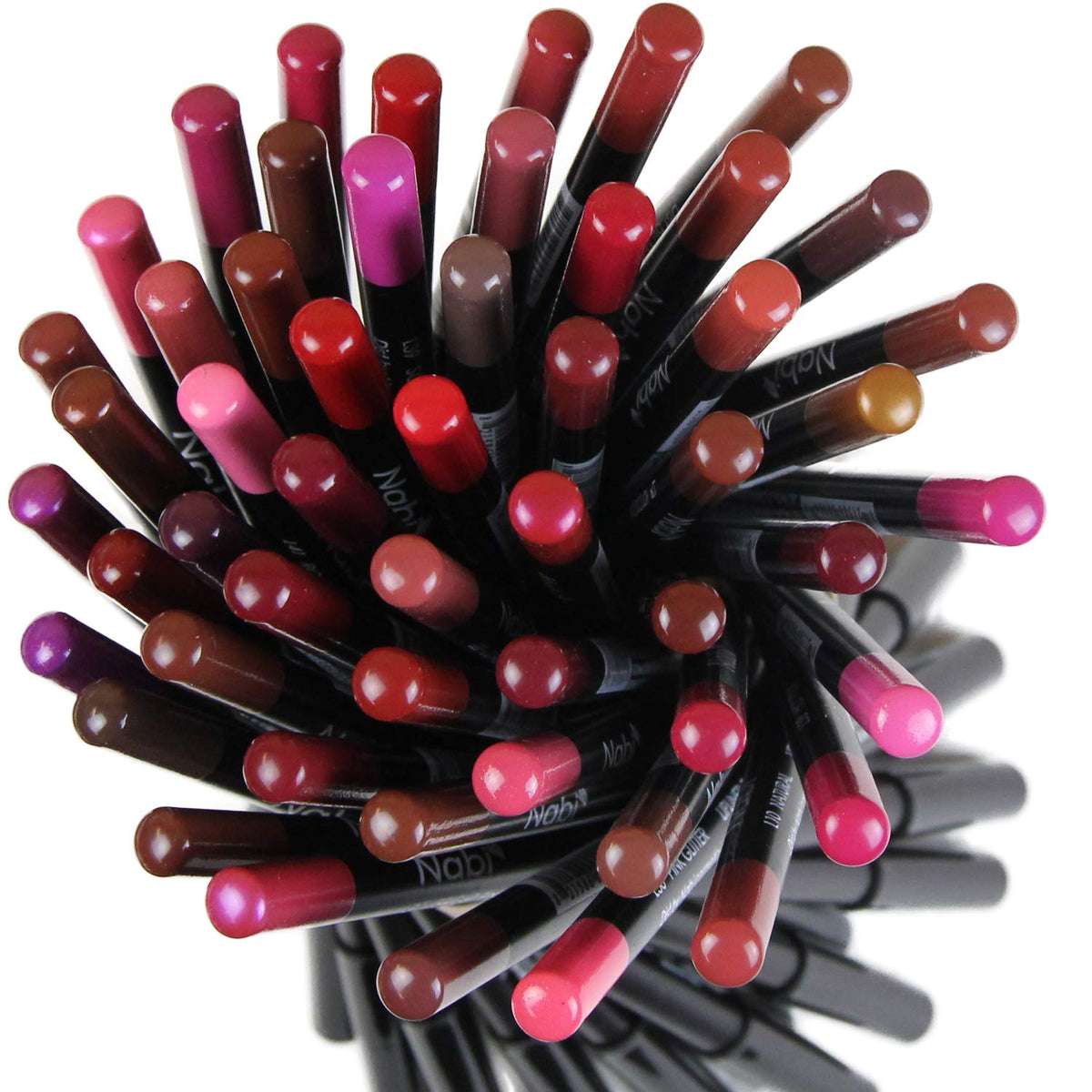 Nabi Lip Liner Pencil Set showcasing various shades and packaging
