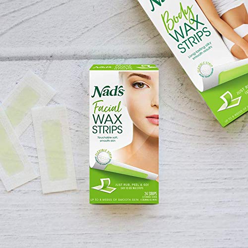 Nad's Facial Wax Strips for facial hair removal