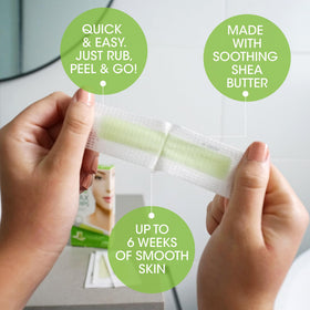 Nad's Facial Wax Strips showing usage instructions