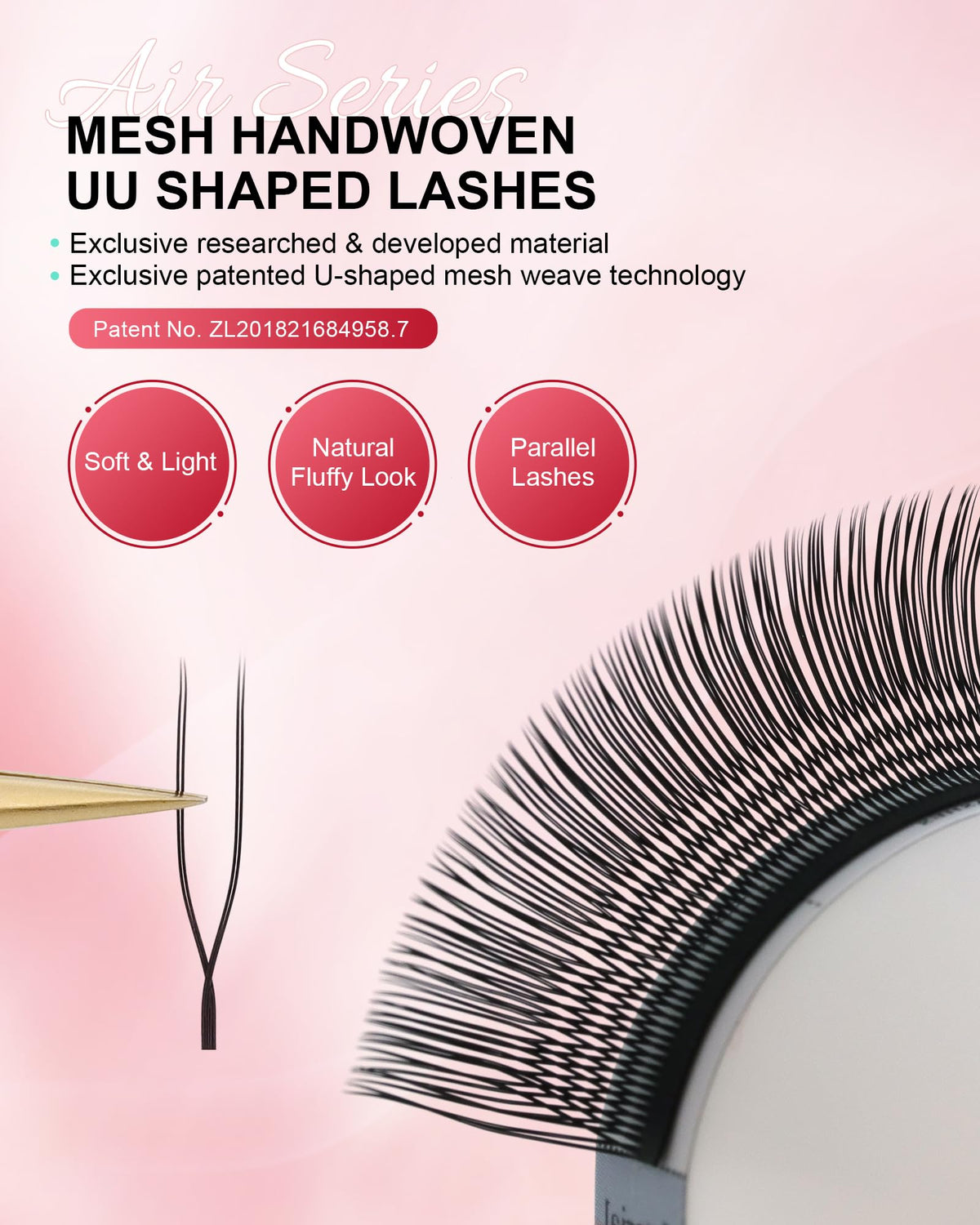 NAGARAKU 2D UU Lash Extensions packaging with 5 trays