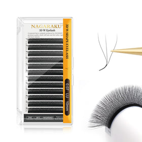 NAGARAKU 3D W Premade Fans Lash Extensions front view