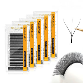 NAGARAKU 3D W Premade Fans Lash Extensions front view