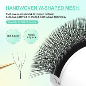 NAGARAKU 4D W lash extensions in packaging