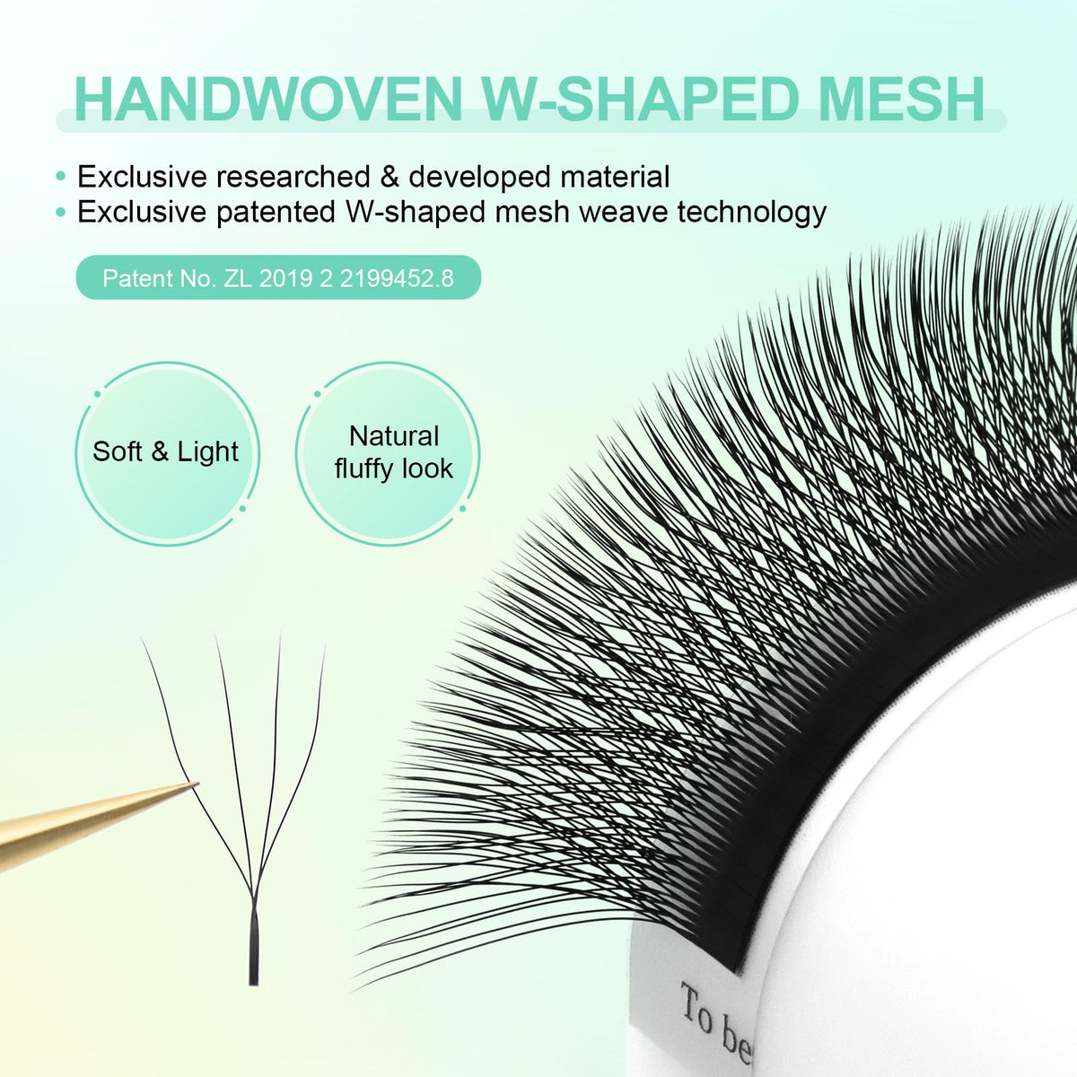 NAGARAKU 4D W Premade Fans Lashes in matte black