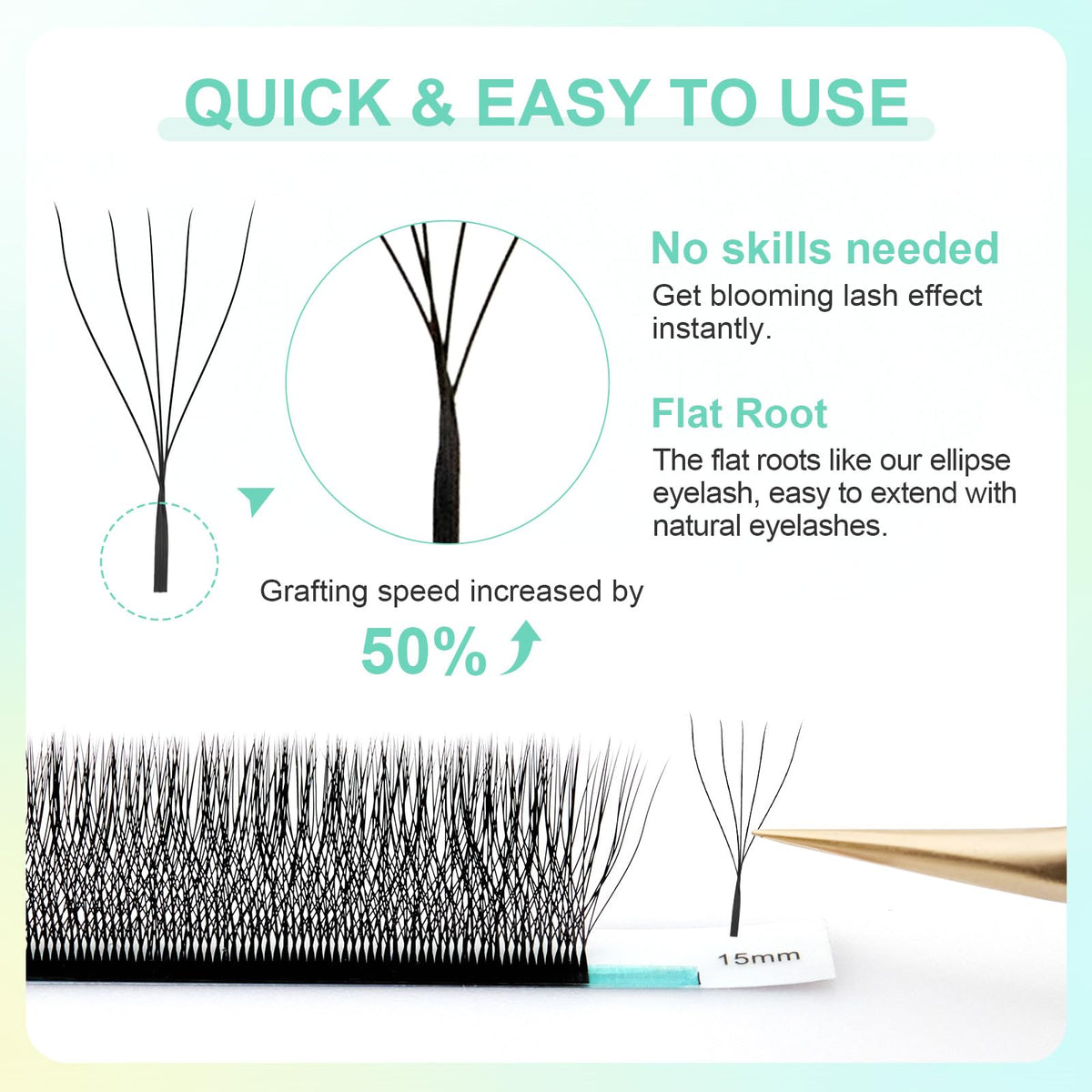 NAGARAKU 5D W lash extensions in professional salon setting