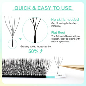 NAGARAKU 5D W lash extensions in professional salon setting