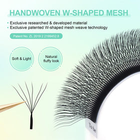 NAGARAKU 6D lashes displayed in packaging