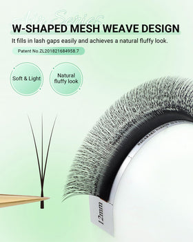 NAGARAKU lash extension tray with 0.07D lashes