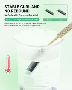 NAGARAKU lash extension tray with various curls