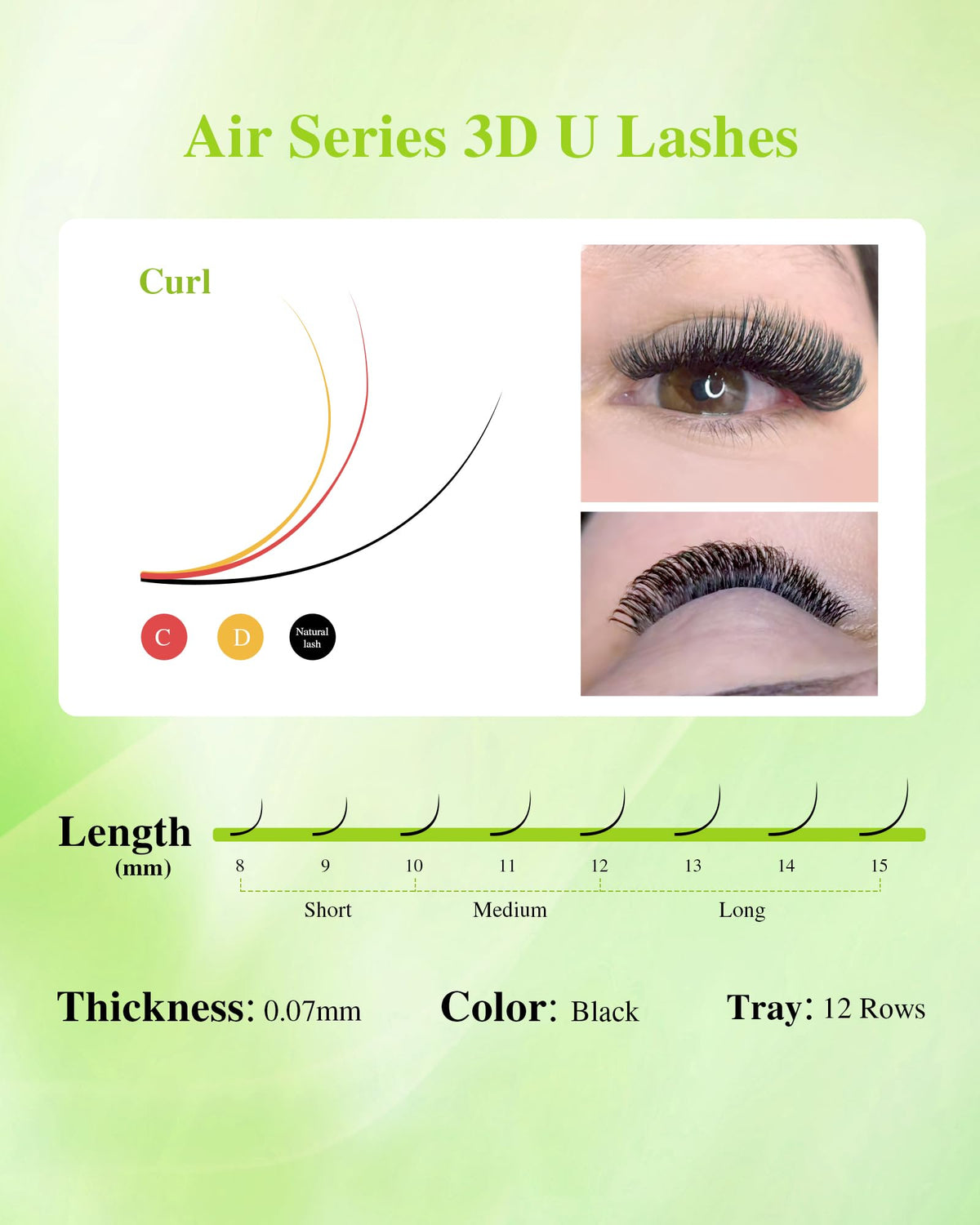 NAGARAKU lash extensions displayed with tweezers for easy application