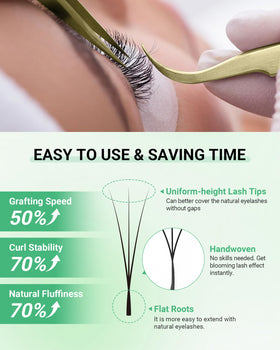 NAGARAKU lash extensions in a beauty salon setting