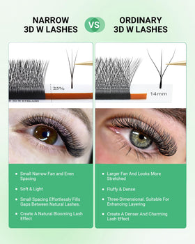 NAGARAKU lash extensions showing symmetrical design