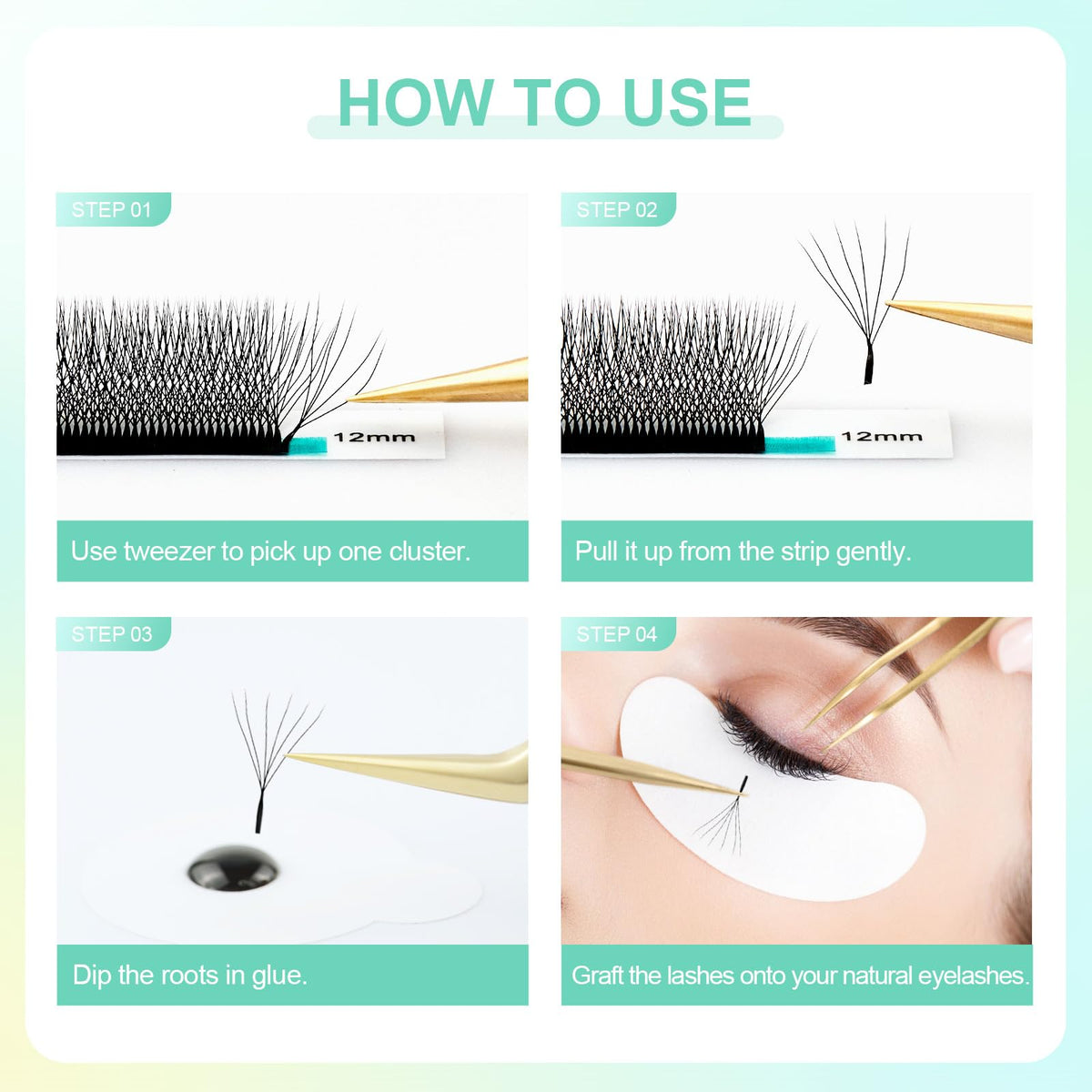 NAGARAKU lash extensions with soft texture