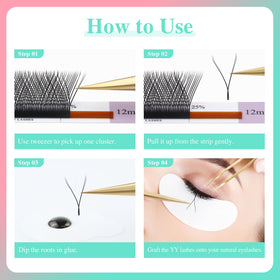 NAGARAKU YY Lash Extensions 7-15mm mixed sizes