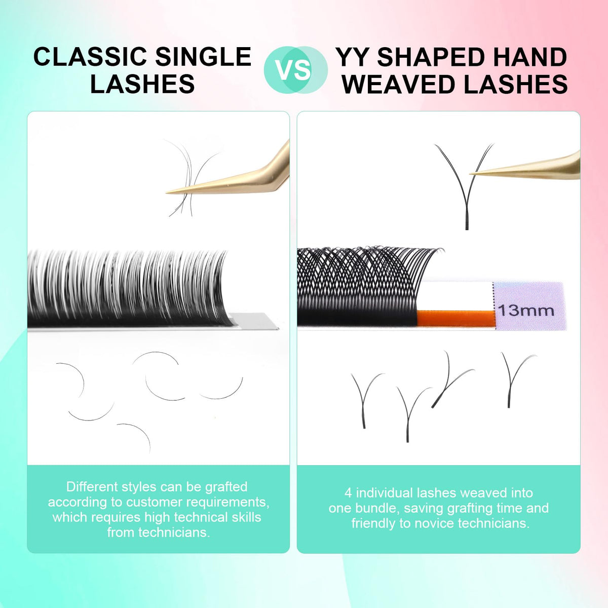 NAGARAKU YY Lash Extensions application example
