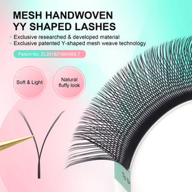 NAGARAKU YY Lash Extensions close-up of Y-shape design