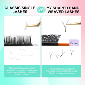 NAGARAKU YY Lash Extensions in use on model