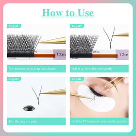 NAGARAKU YY Lash Extensions mixed tray set