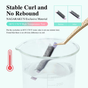 NAGARAKU YY Lash Extensions packaging with 54 rows