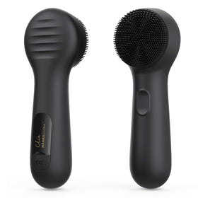 NågraCoola Silicone Face Scrubber front view in black