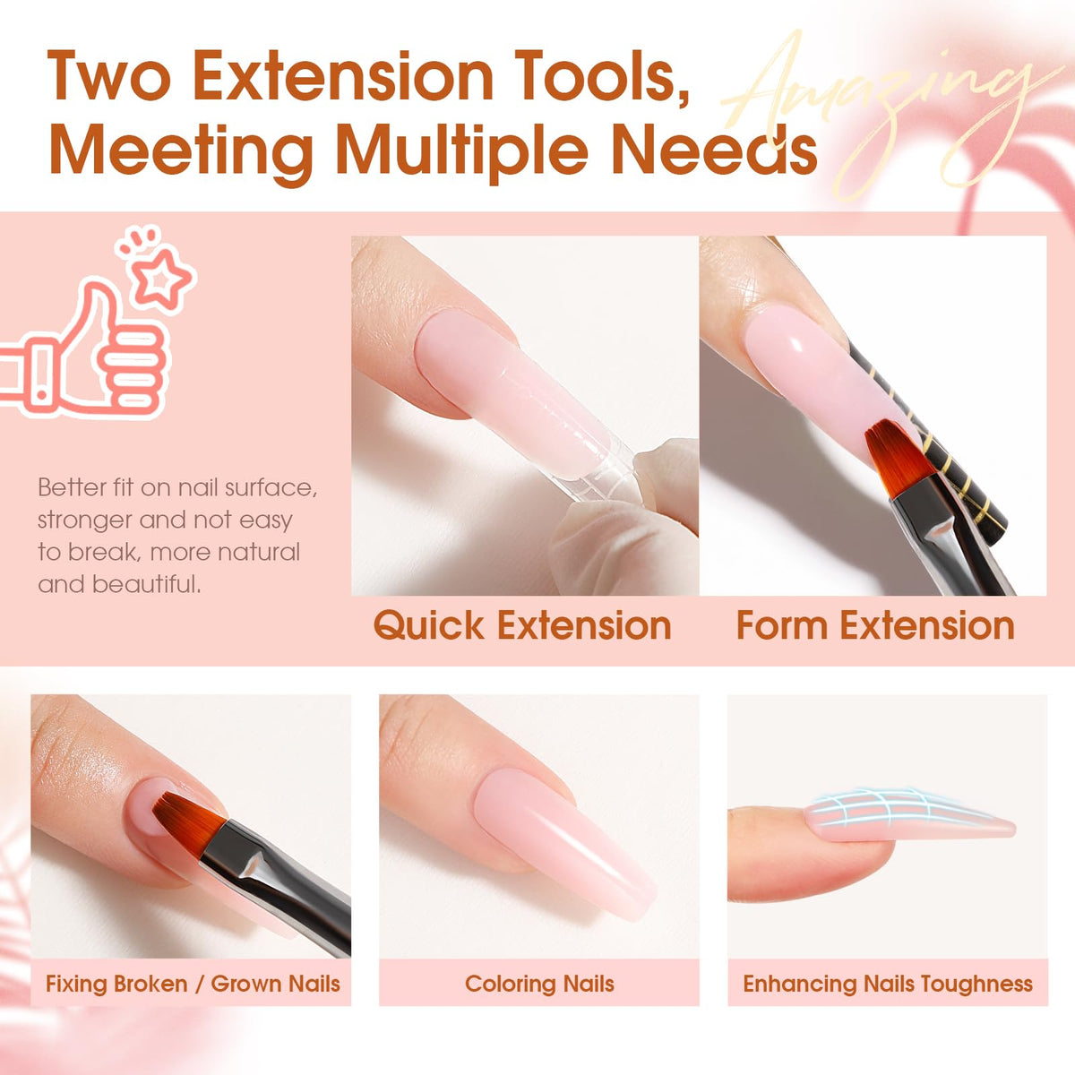 Nail art accessories included in ROSALIND kit