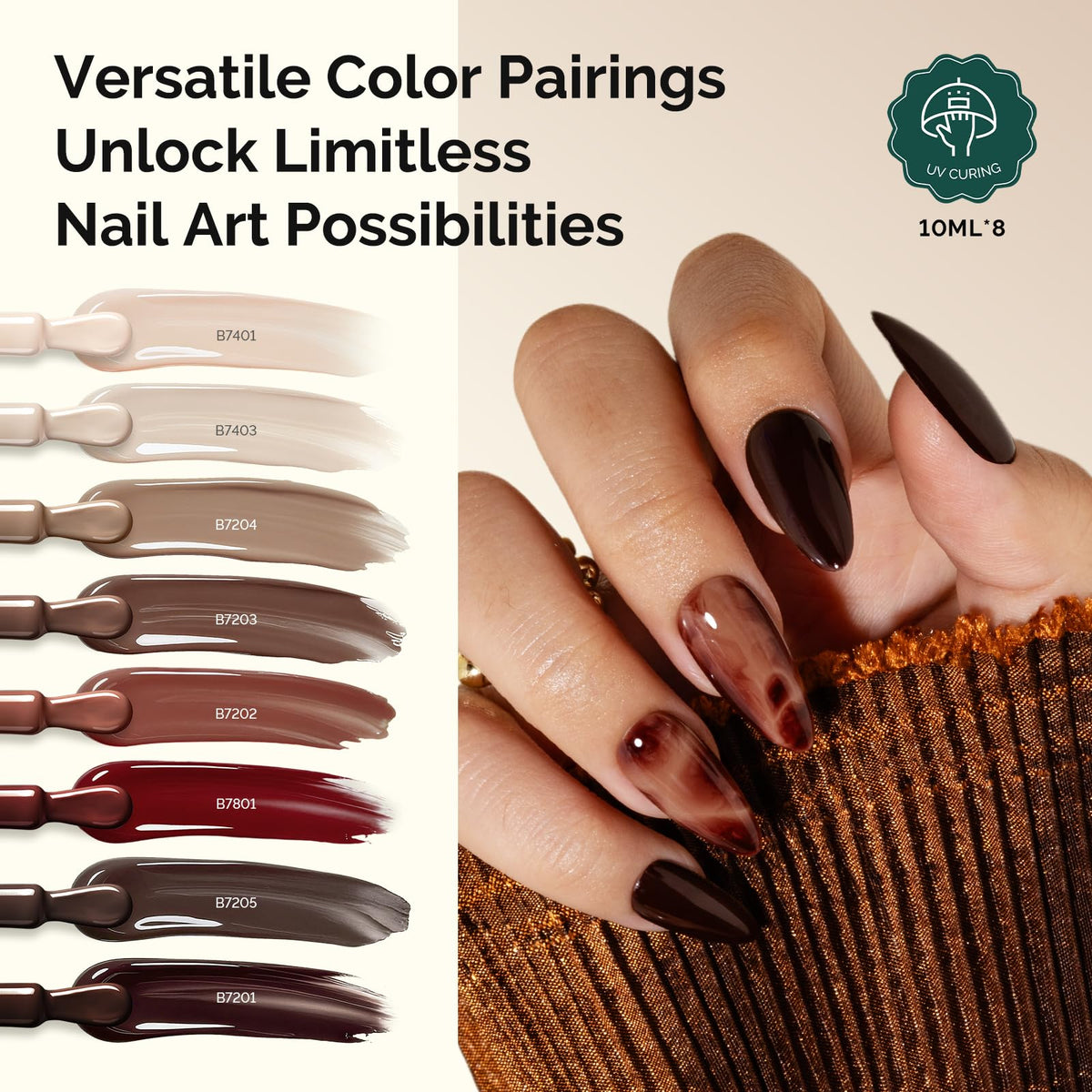 Nail art accessories included in the MelodySusie kit