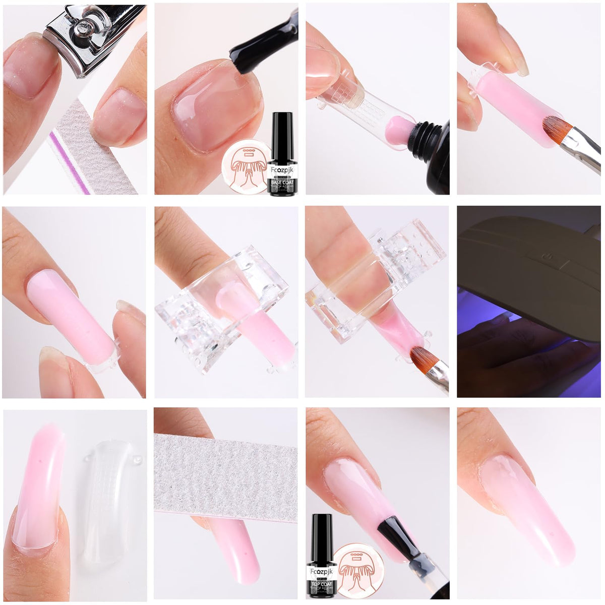 Nail art brush and slip solution included in the kit