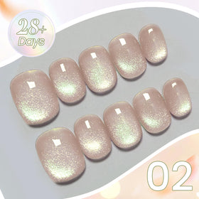 Nail art created using Born Pretty Cat Magnetic Eye Gel Nail Polish