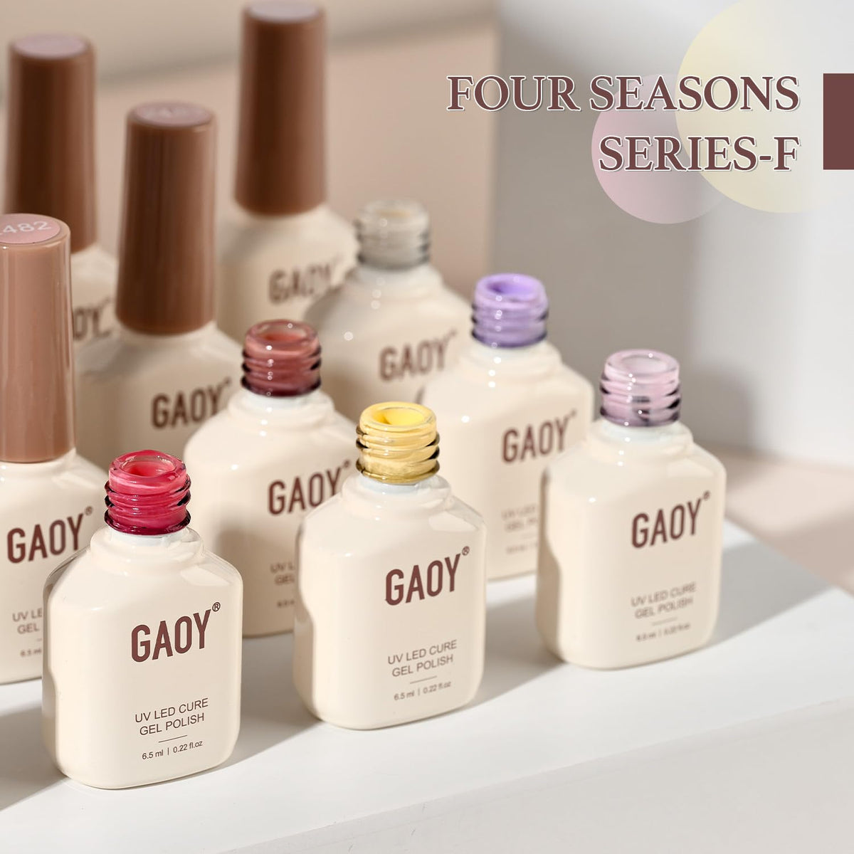 Nail art created using GAOY gel nail polish colours