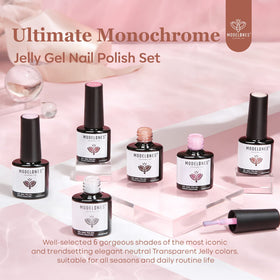 Nail art created using modelones gel nail polish kit