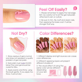 Nail art created using ROSALIND Gel Nail Polish Set