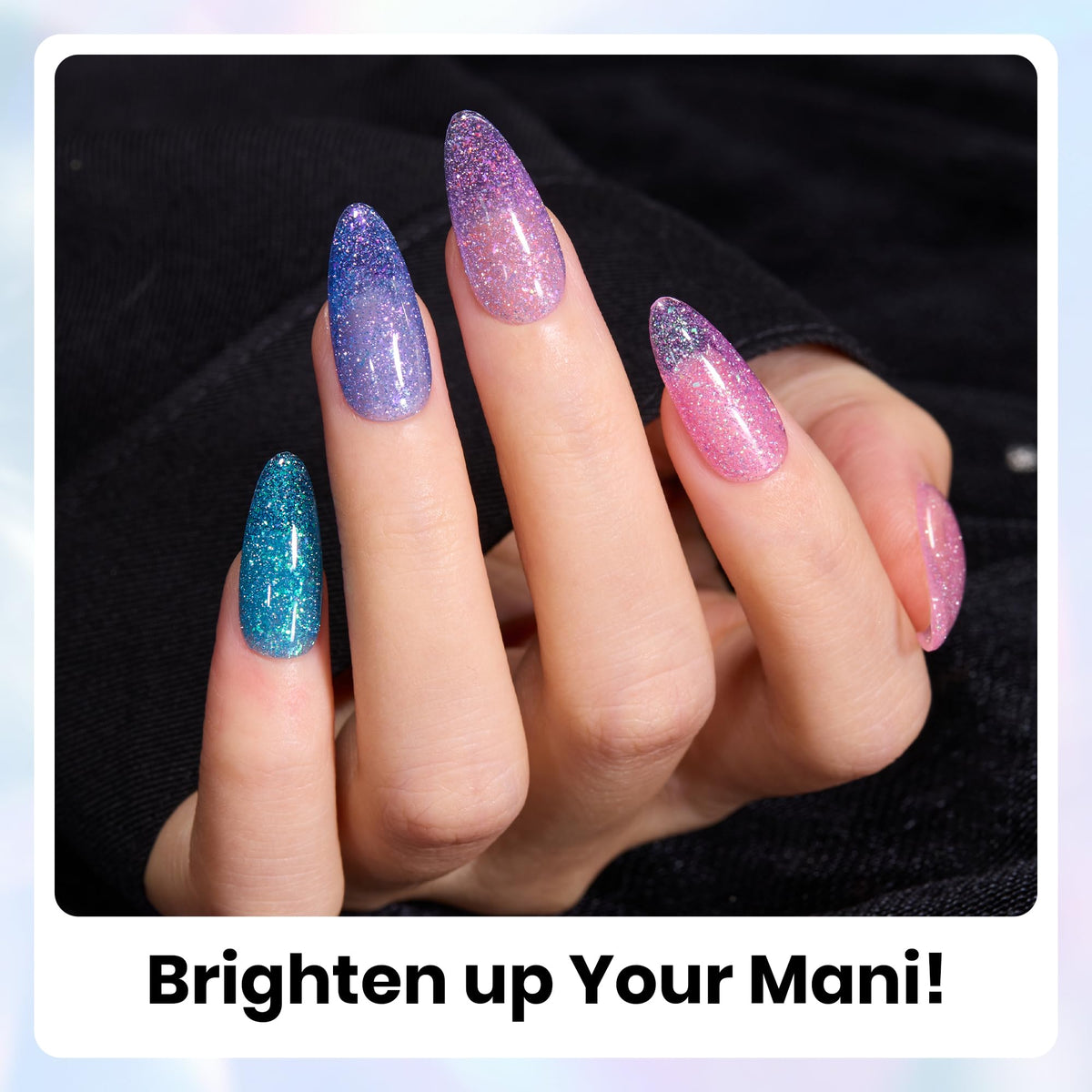 Nail art created with beetles Gel Polish Chameleon Gel