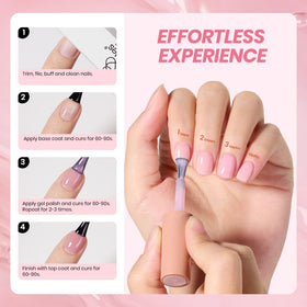 Nail art created with beetles jelly gel polish