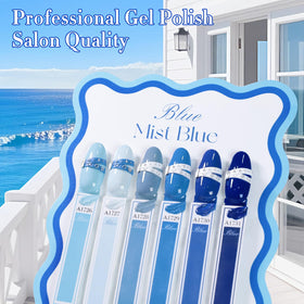 Nail art created with Double Rhythm gel polish