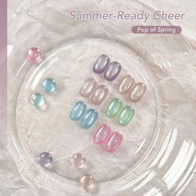 Nail art created with GAOY cat eye gel polish